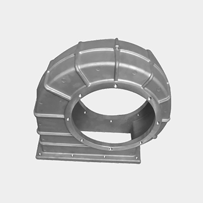 Aluminum volute:9.8KG T6 heat treatment, CNC machining